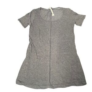 Lululemon Love Tee Charcoal Grey Heather Pima Cotton Scoop Neck T-Shirt Size 4